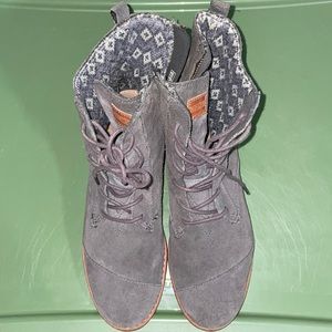 Toms lace up booties